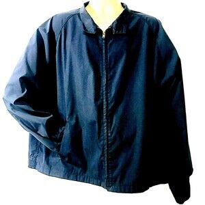 English Squire Vintage Jacket Mechanics Racer 54 L Mens Blue Work Wind Rain USA